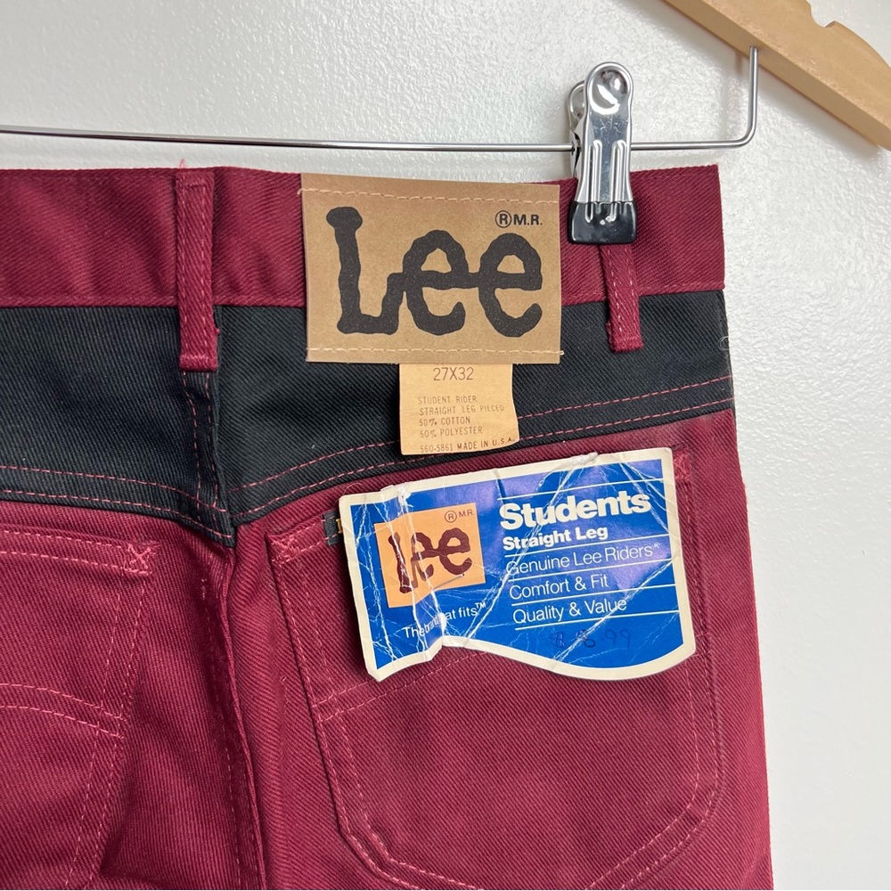 Vintage LEE Student Fit Deadstock Straight Leg Jeans size 26 - Picture 6 of 10
